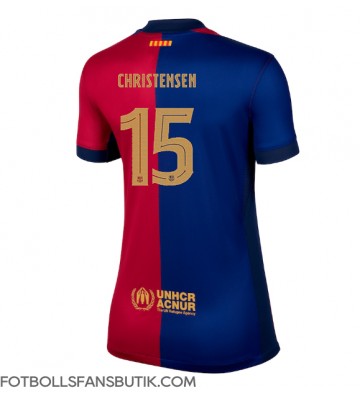 Barcelona Andreas Christensen #15 Replika Hemmatröja Damer 2024-25 Kortärmad